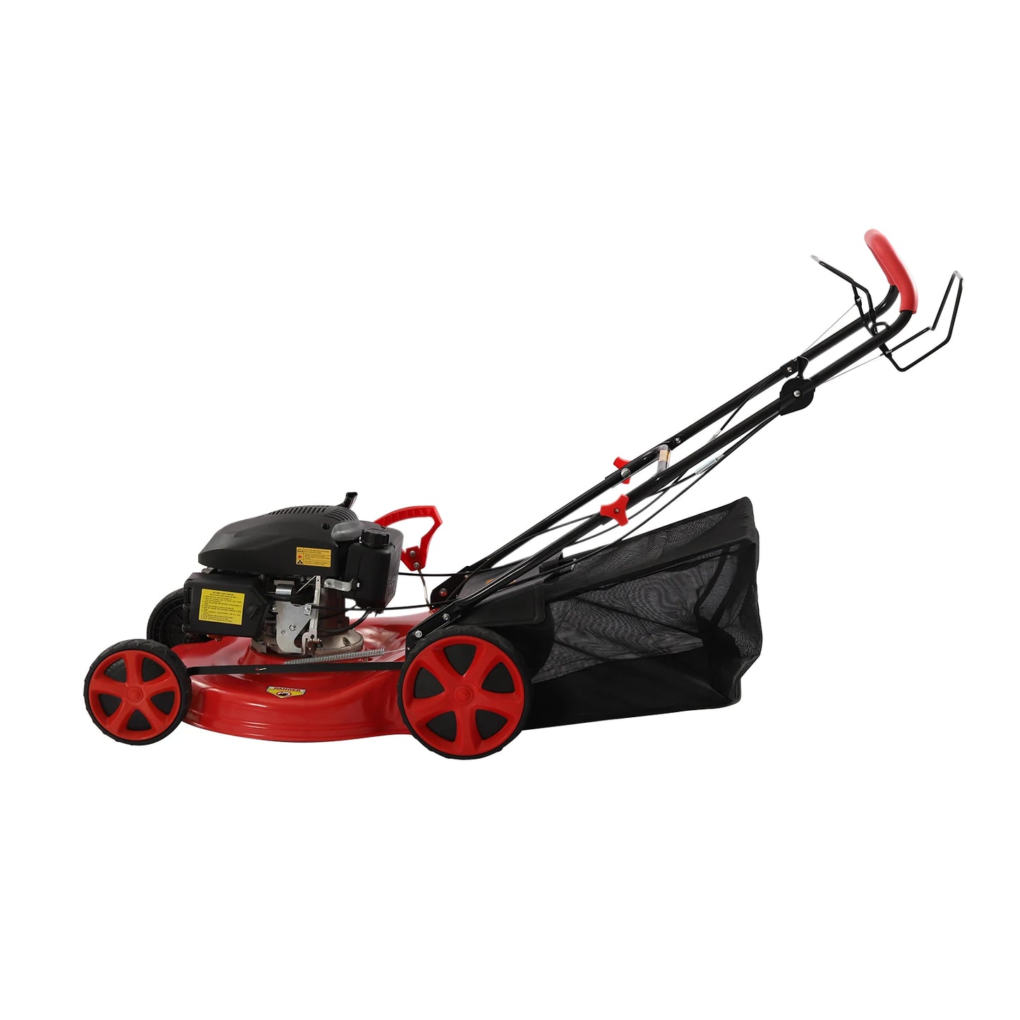 4-Stroke Push Petrol Lawn Mower 8Gear Adjustable Height Self Propelled