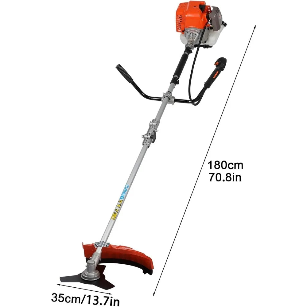 Gas Lawn Mower and Gasoline Hedge Lawn Mower, Wireless, 2 in 1, Full Function, 52CC