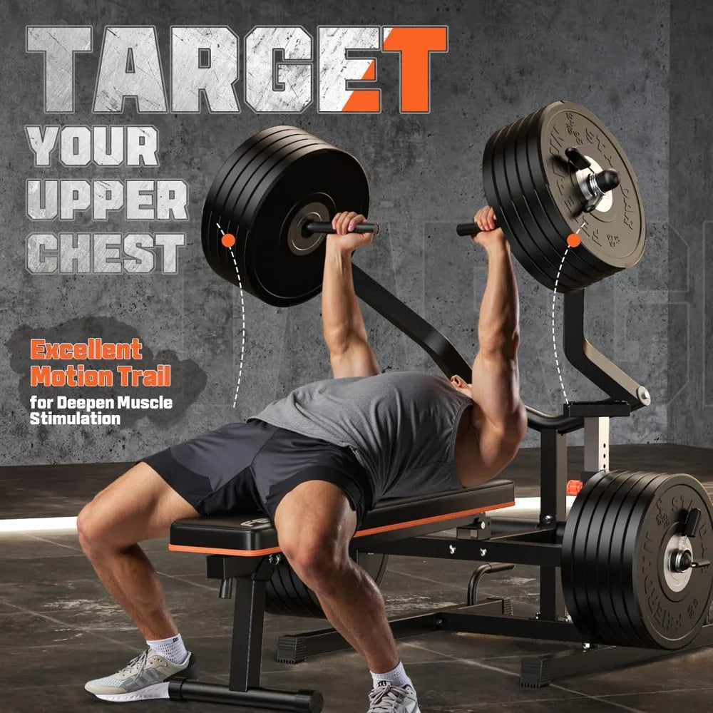 Chest Press Machine, 1250LBS Weight Bench Press Machine