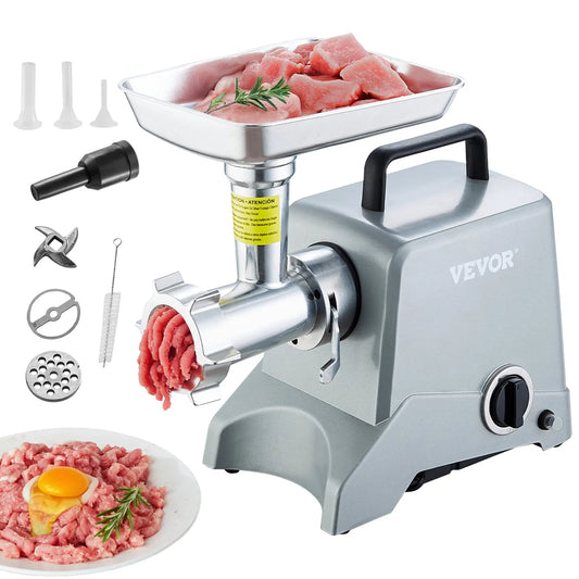 VEVOR Commercial Electric Meat Grinder 5Lb/Min Capacity 575W Sausage Stuffer Maker Mincer Machine Food Processor Kitchen