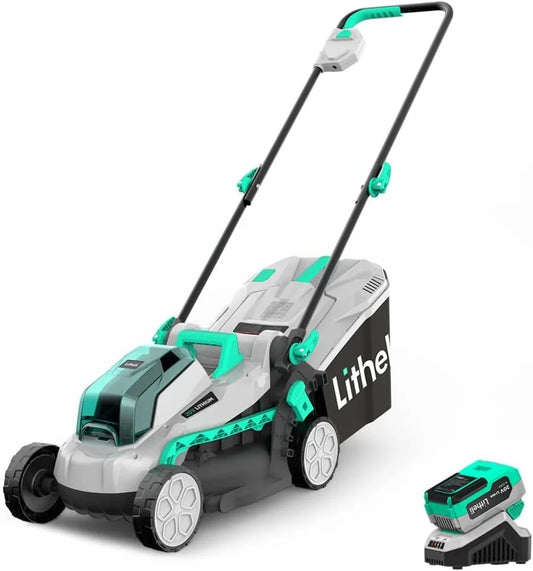 Cordless Lawn Mower 13 Inch, 5 Heights, 20V Electric Lawn Mowers
