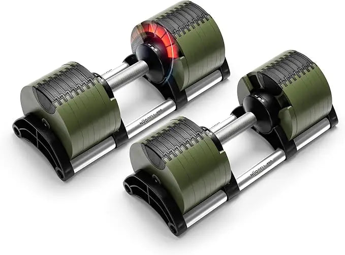 Adjustable Dumbbells Pair 5-80 lbs for Home Gym Use