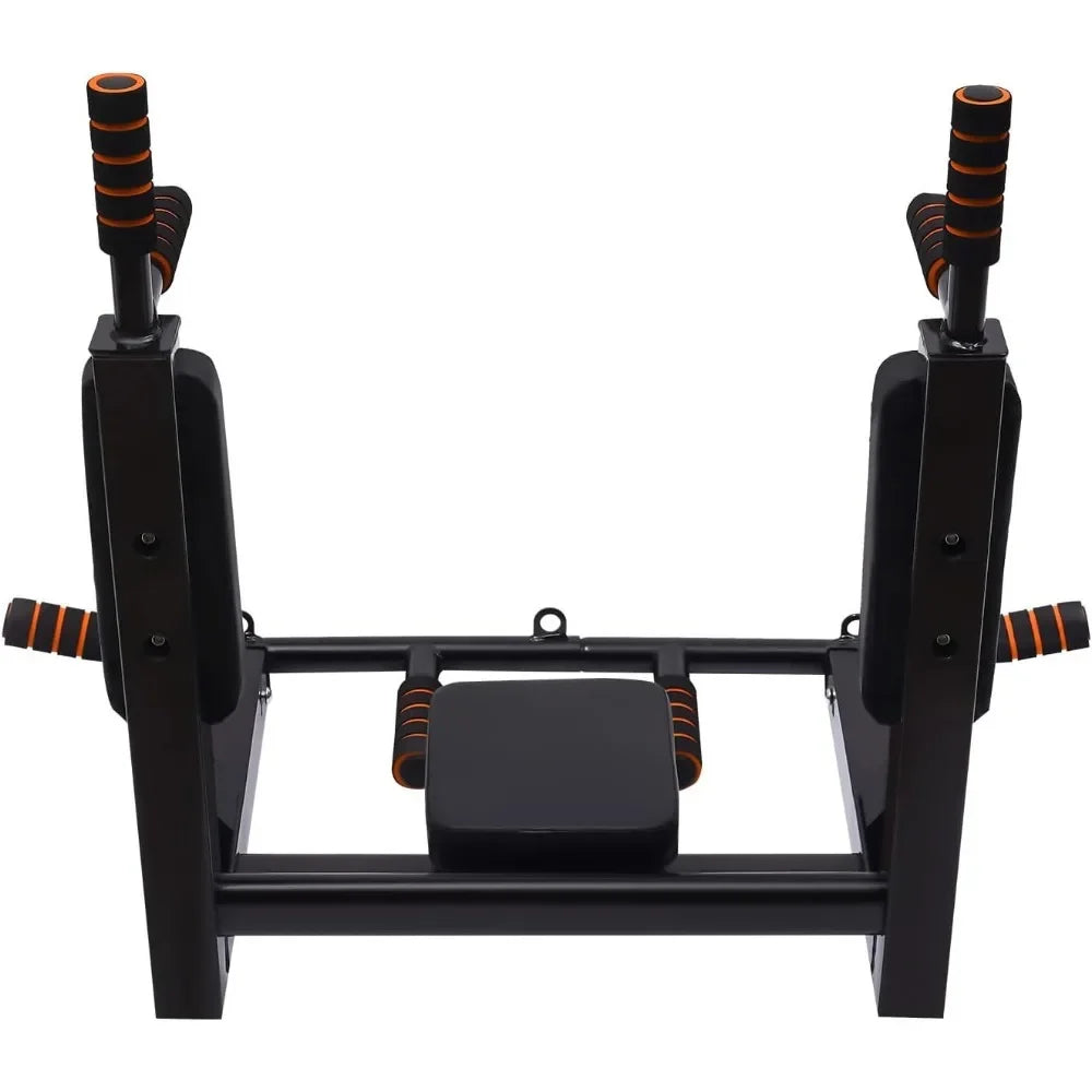 Multi-Grip Wall Mount Pull-Up Bar Dip Station Home Fitness