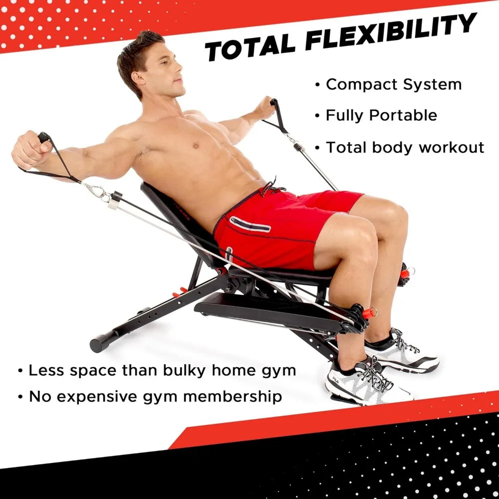 Compact Design Home Gym with Versatile Exercises Equipment