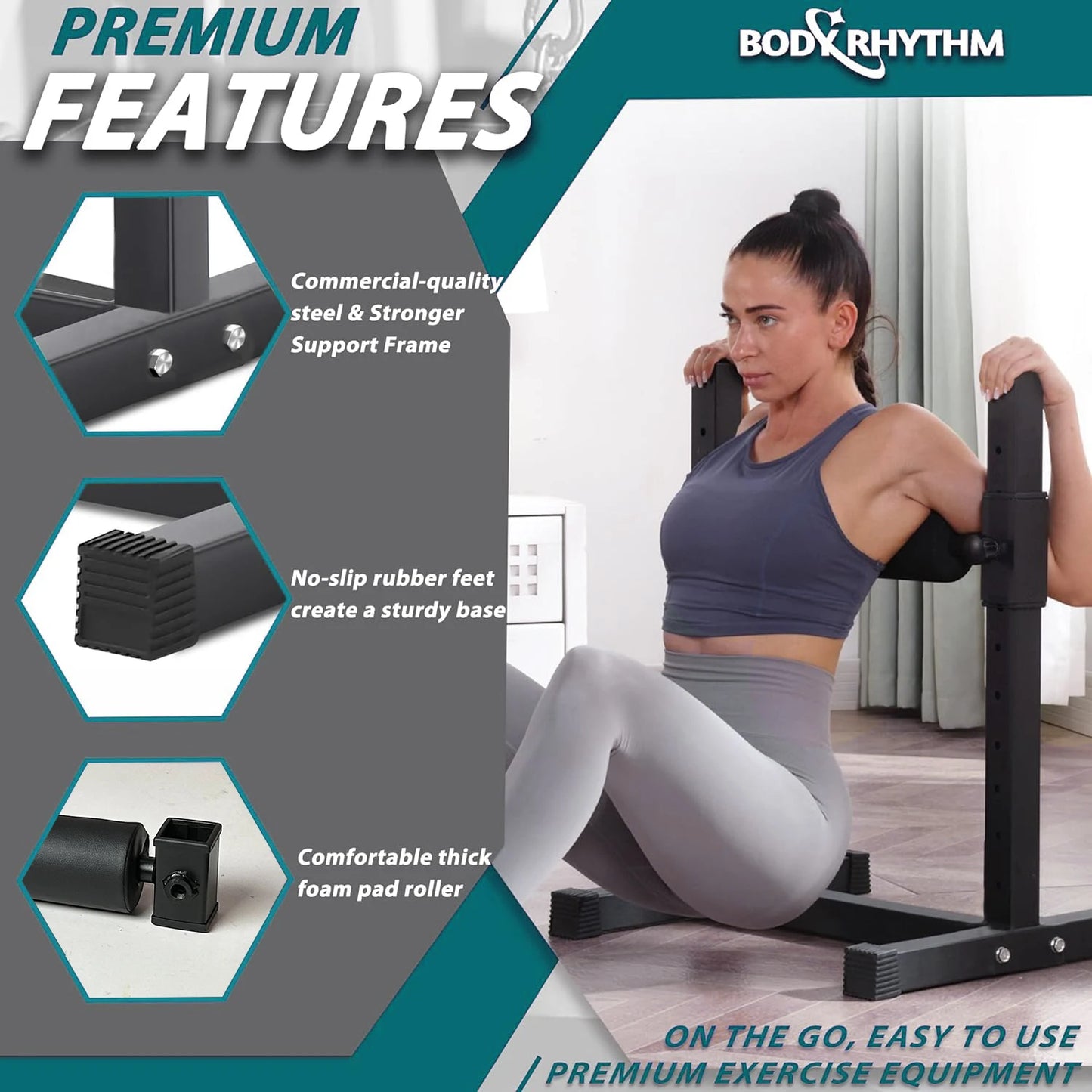 Single Leg Squat Roller Adjustable Height Leg Squat Stand Bulgarian Split Squat Stand for Home Gym Leg Strength Training