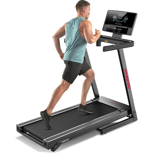 RUNOW Treadmill with Incline, Foldable Bluetooth Support