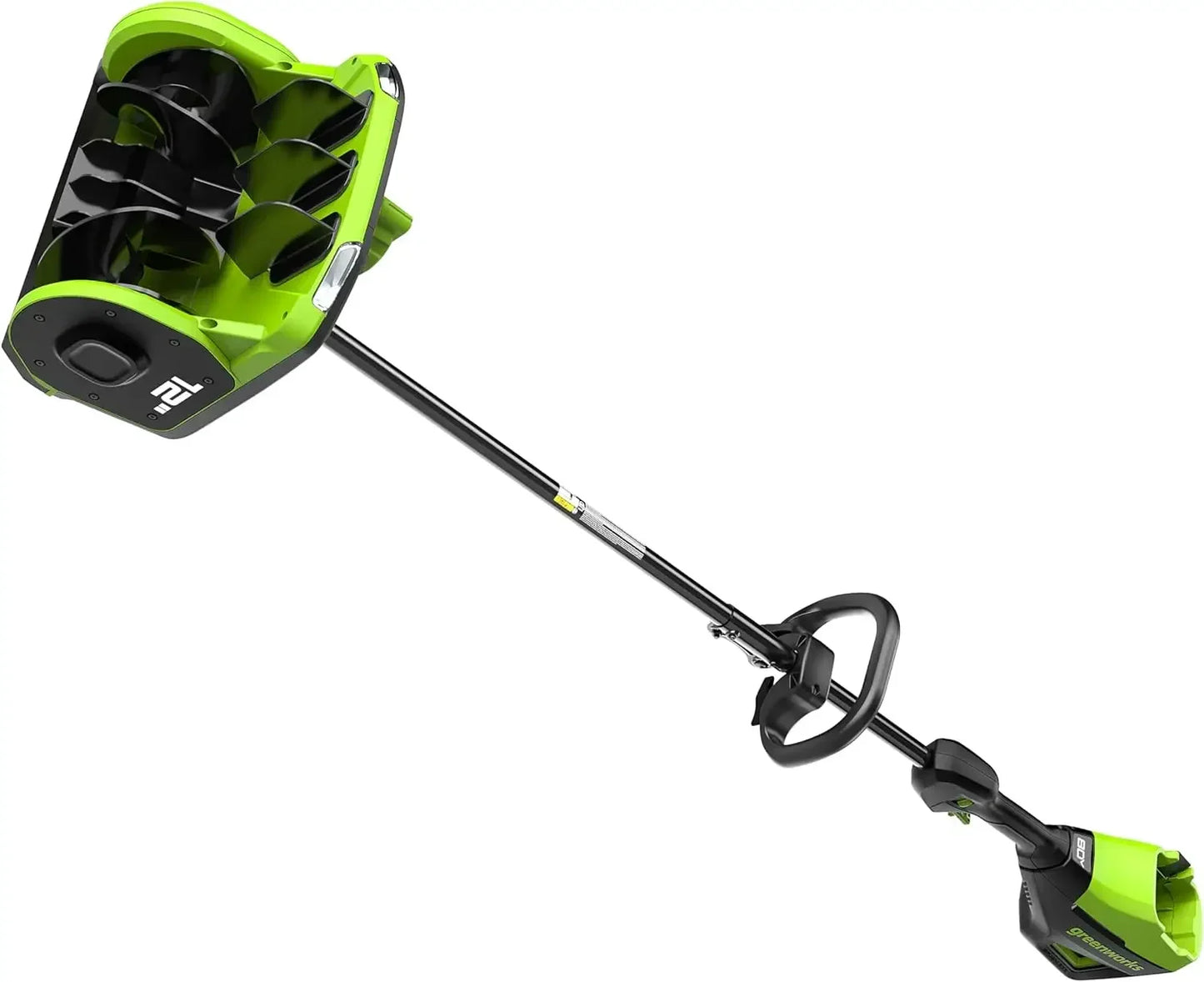 80V 12" Brushless Snow Shovel, with Directional Vanes and LED Light, Tool Only