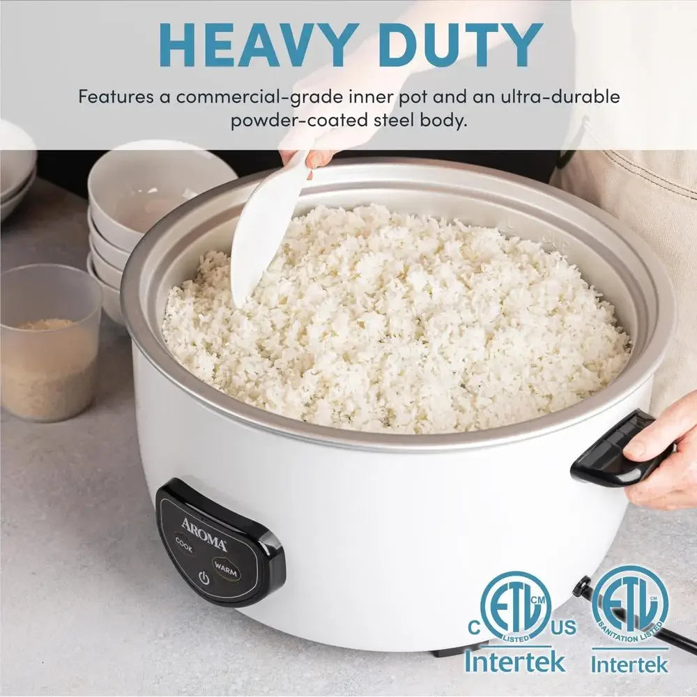 Commercial 60 Cup Rice Cooker Large Capacity Automatic Warmer Heavy Duty Electric Grain Cooker Kitchen Appliance ETL Sanitized