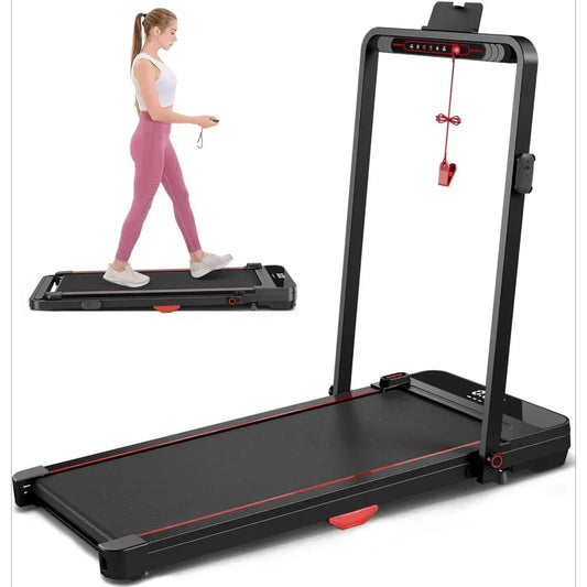 Folding Treadmill with LED Display, Portable Walking Pad