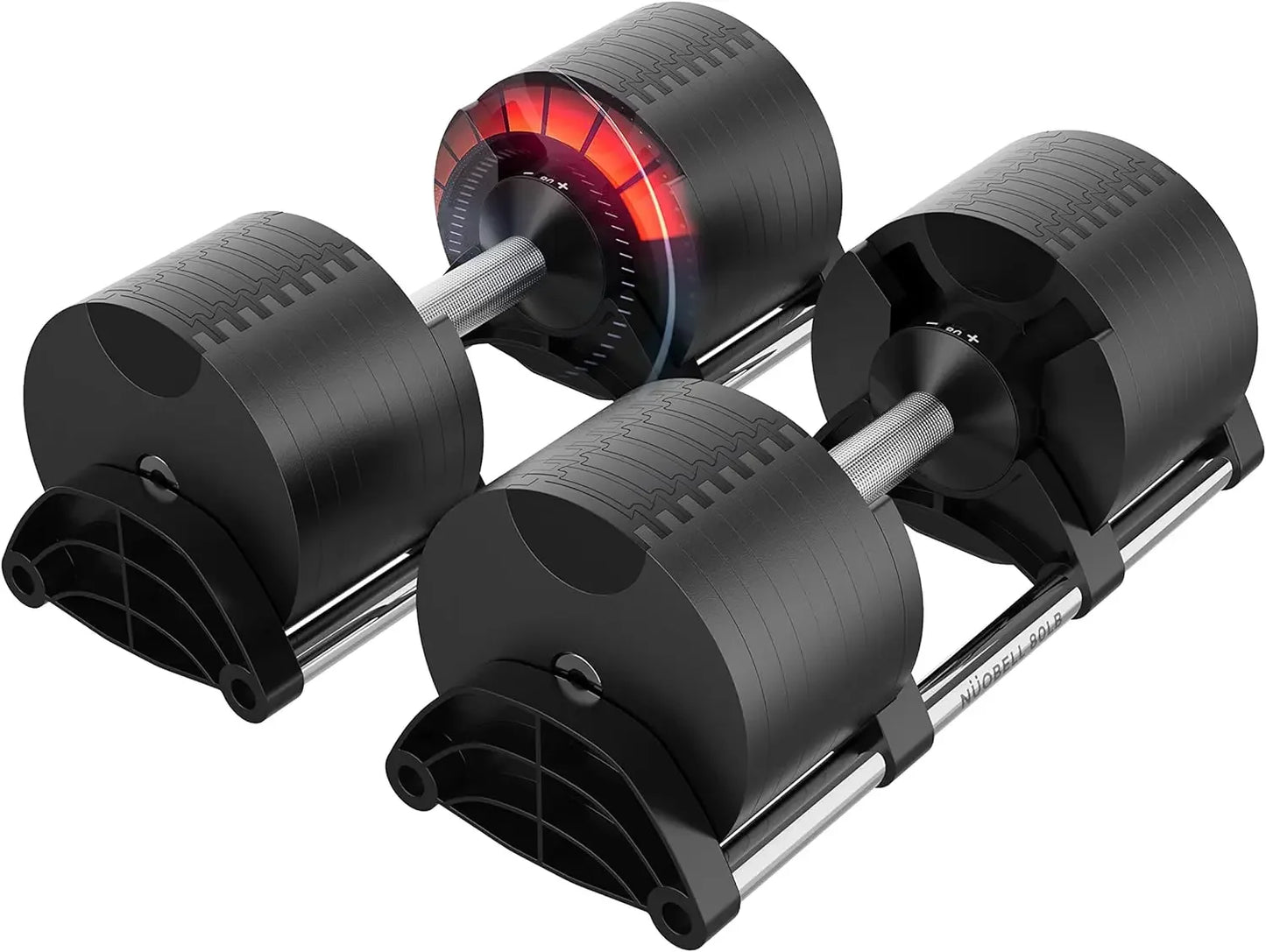 Adjustable Dumbbells Pair 5-80 lbs for Home Gym Use