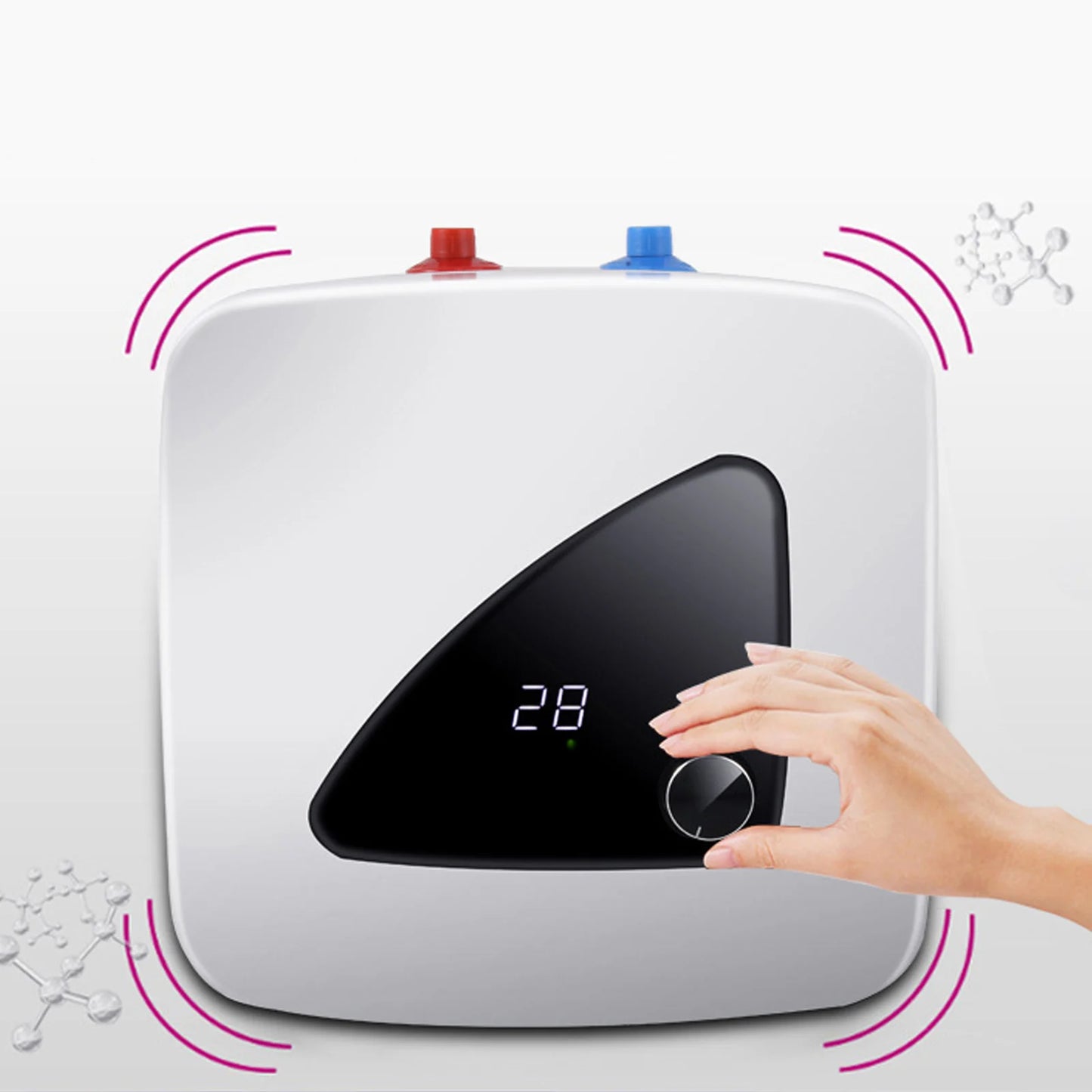 Tankless Hot Water Heater System 1500W Bathroom Kitchen Instant Electric Water Heater Portable Wall Floor Mount Shower