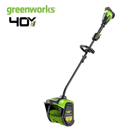 Greenworks 40V 12" Brushless Cordless Snow Shovel with LED Light 25 Feet Shrow Height Brushless Motor Tool Only