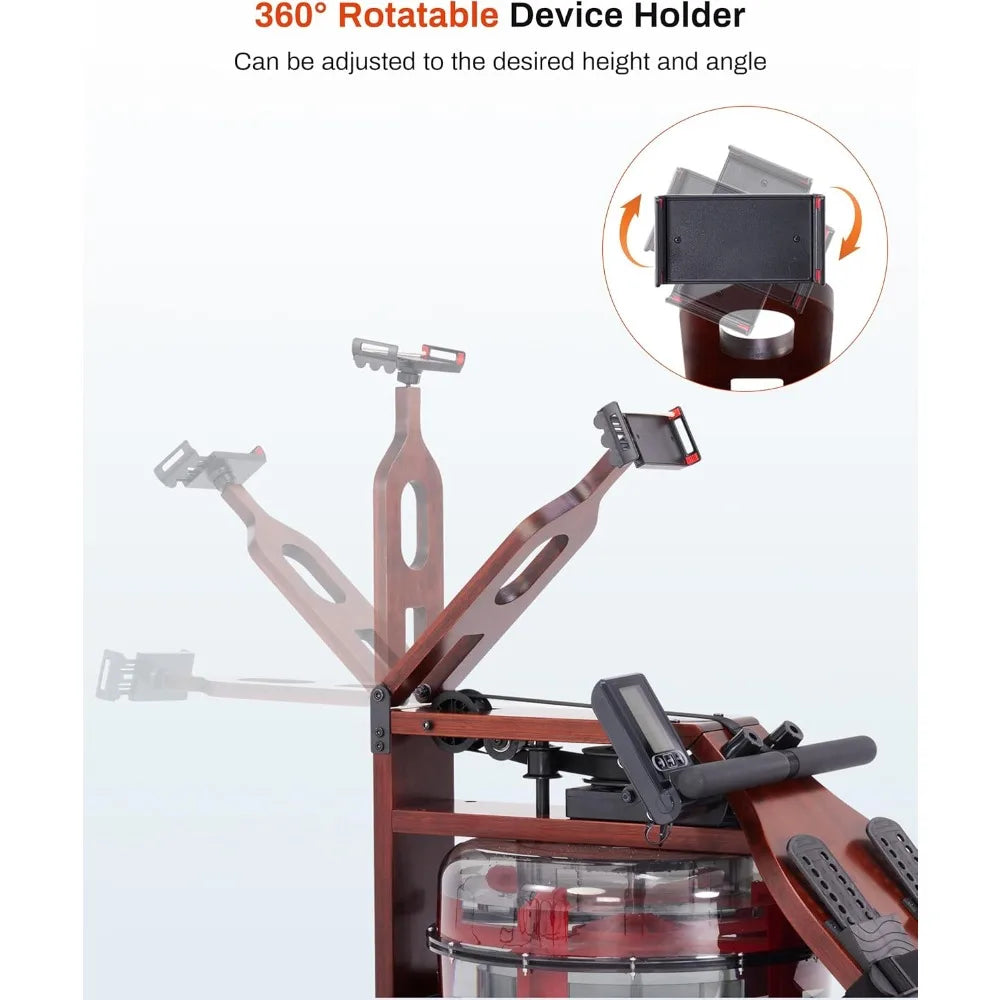 Water Rowing Machines for Home, Foldable Rower 400LBS