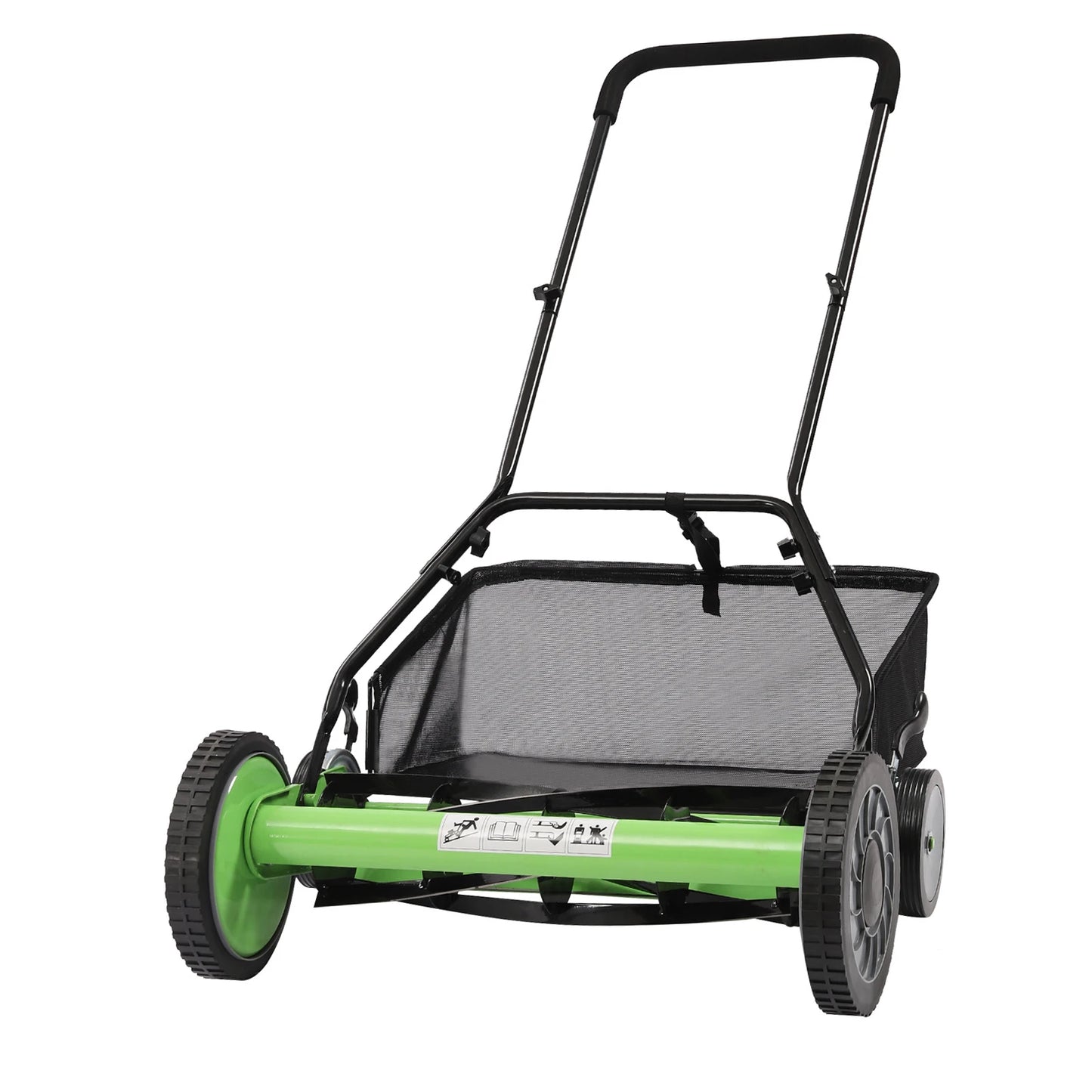 Reel Mower Walk-behind Lawn Mower with Grass Catcher for Lawn Mowing in Villas and Parks