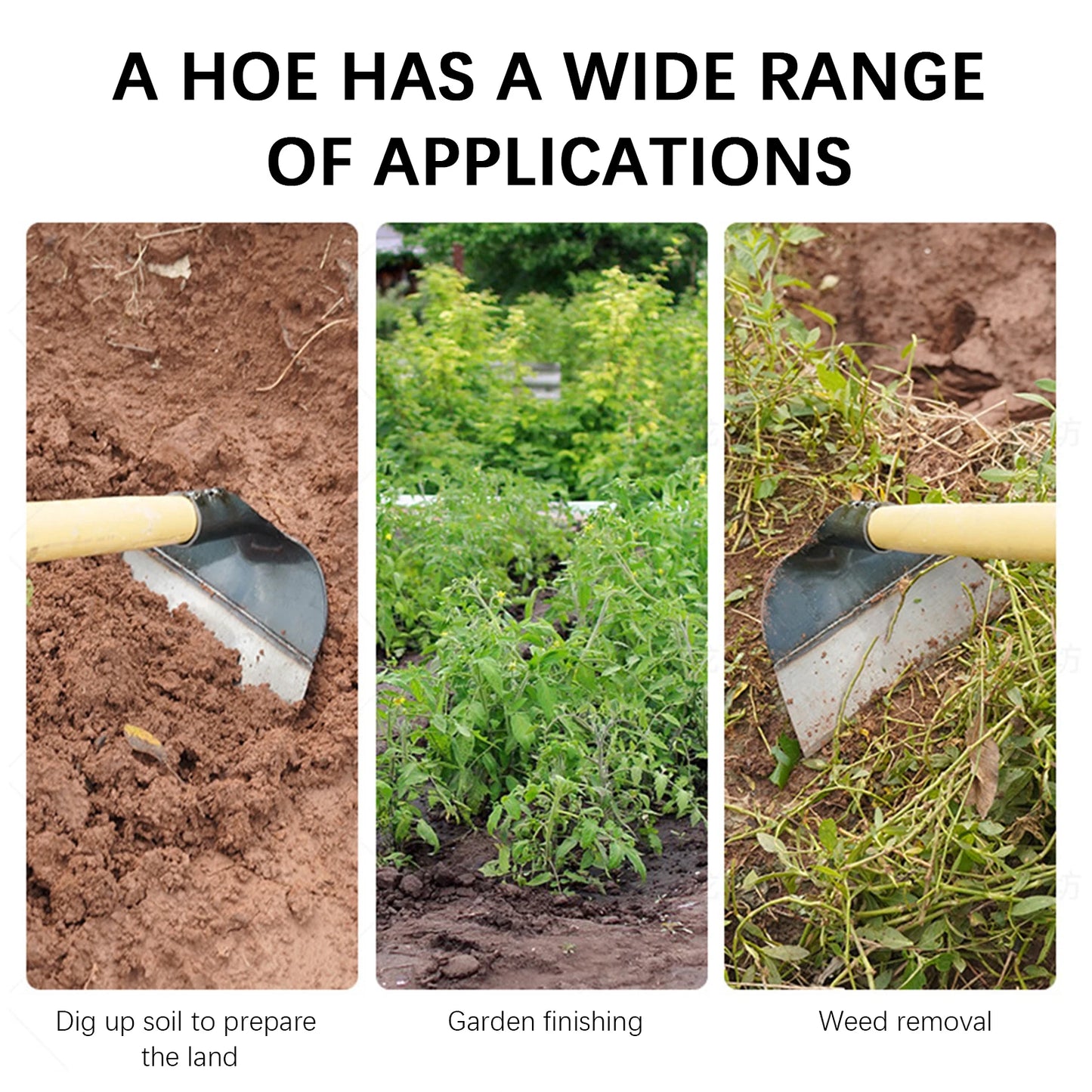 Farm Hoe Agricultural Weeding Hoe For Vegetable Gardening