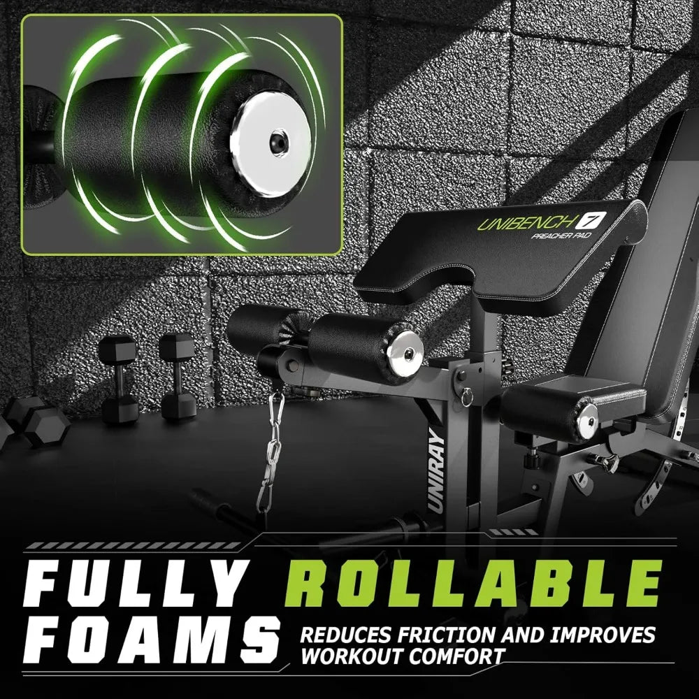 Weight Bench, Adjustable Workout Bench for Home Gym