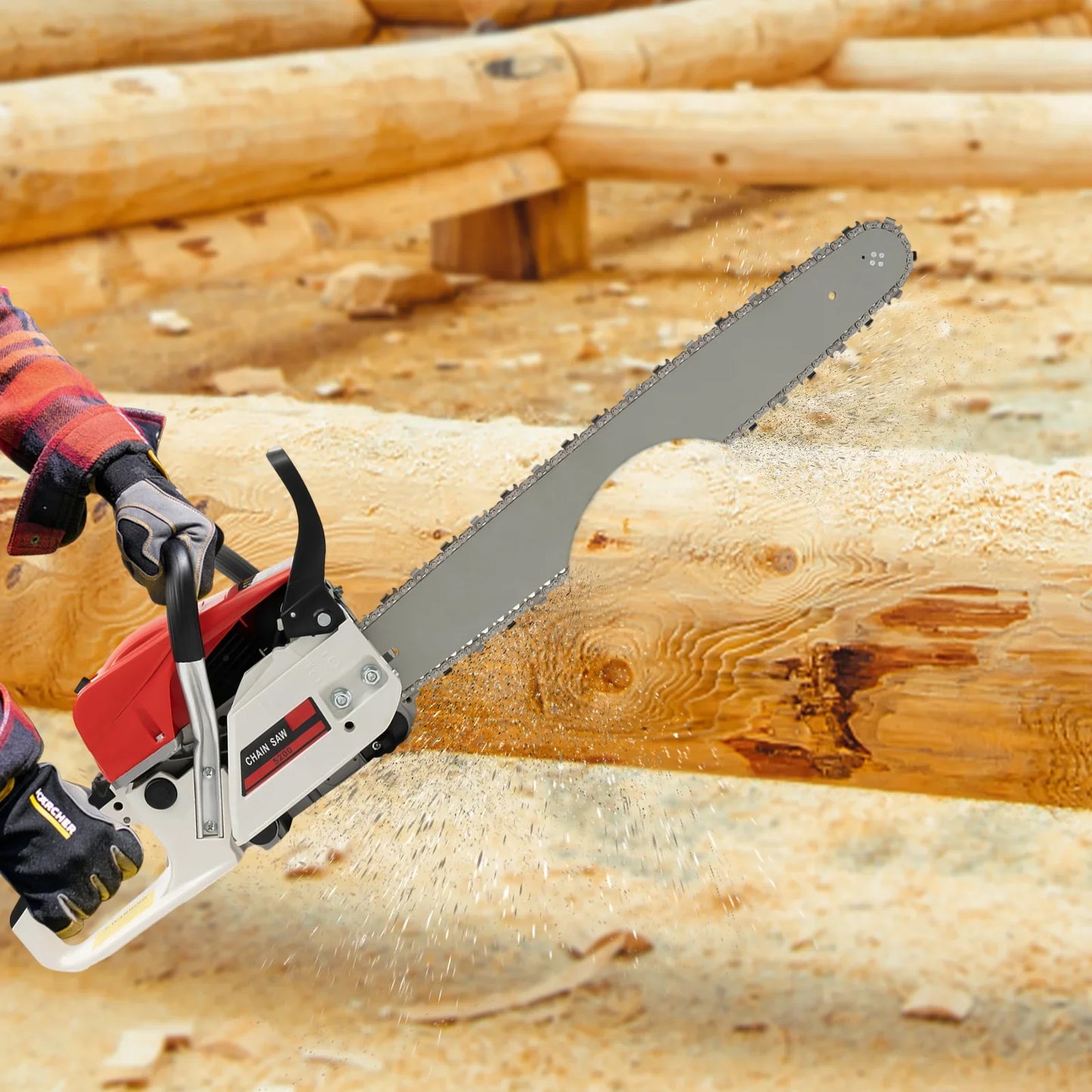 Petrol Chainsaw 20/22 inch 52cc Professional Power Chain Saws