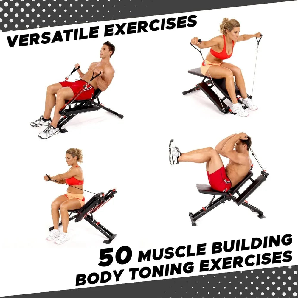 Compact Design Home Gym with Versatile Exercises Equipment
