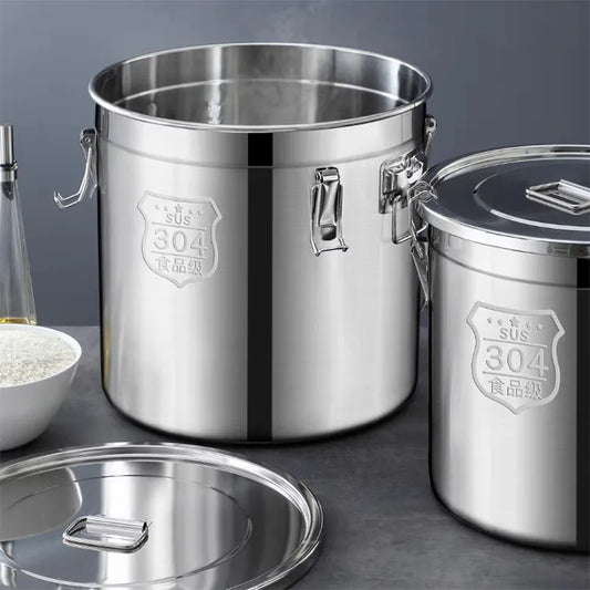 33L Food Storage Containers Airtight Canister Stainless Steel