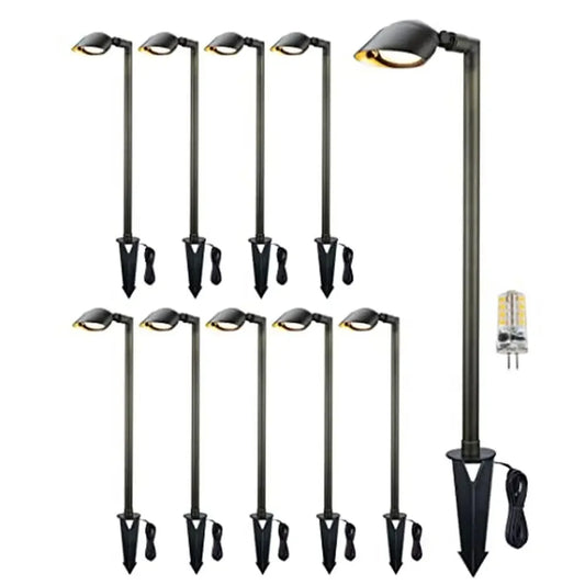 Brass Landscape Path Lights LED 12V Low Voltage Adjustable Outdoor lights Waterproof
