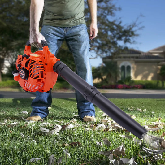 Gas Leaf Blower 25.4CC 2-Stroke 4.59ft³/h Commercial Handheld Gas Leaf Blower