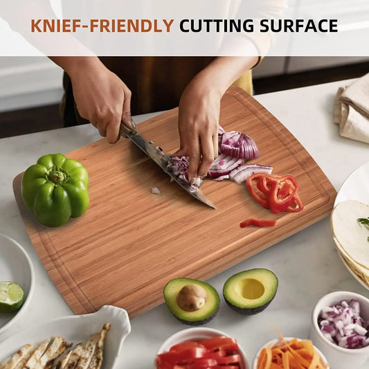 Extra Large Bamboo Wood Cutting Board 30 X 20 Inch