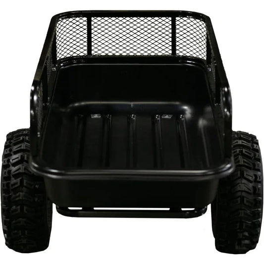 Impact Implements 1500lb Poly Tub Utility Cart Cargo Trailer. Tilt Bed & Foot-Release Dump