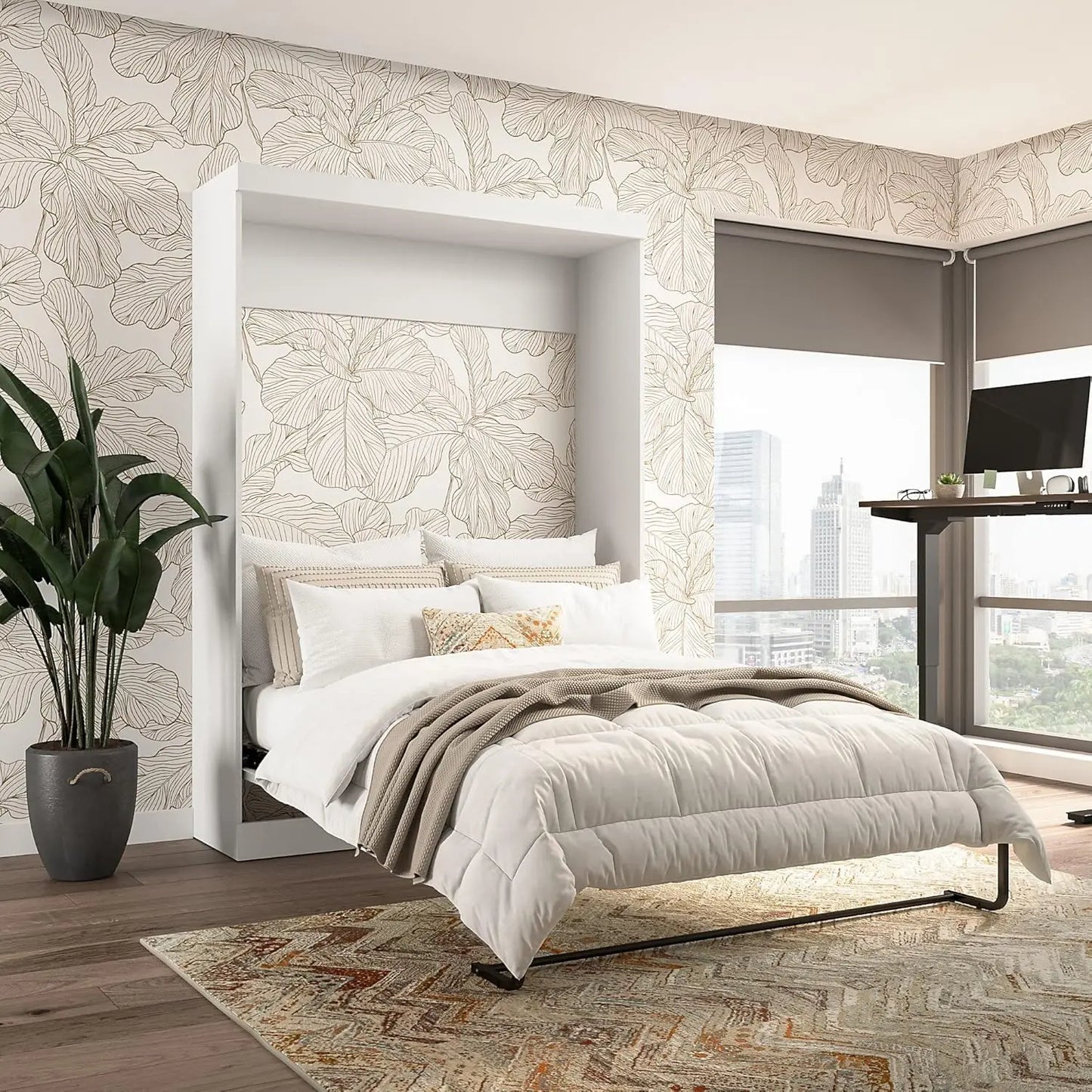 Pur Full Murphy Bed Space-Saving Sleeping Arrangement