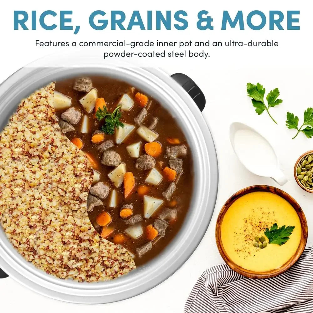 Commercial 60 Cup Rice Cooker Large Capacity Automatic Warmer Heavy Duty Electric Grain Cooker Kitchen Appliance ETL Sanitized