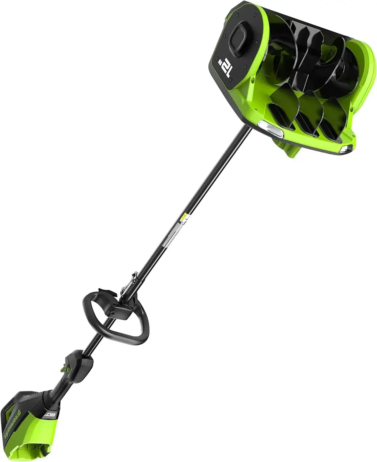 80V 12" Brushless Snow Shovel, with Directional Vanes and LED Light, Tool Only