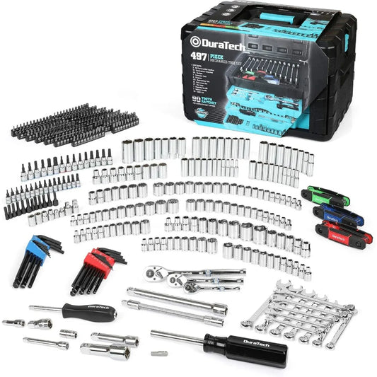497-Piece Mechanics Tool Set, Include SAE/Metric Sockets