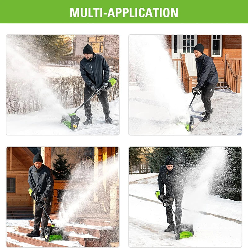 Greenworks 40V 12" Brushless Cordless Snow Shovel with LED Light 25 Feet Shrow Height Brushless Motor Tool Only