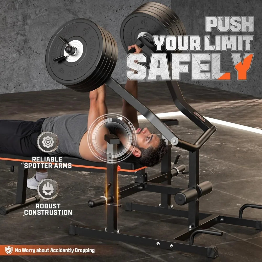 Chest Press Machine, 1250LBS Weight Bench Press Machine