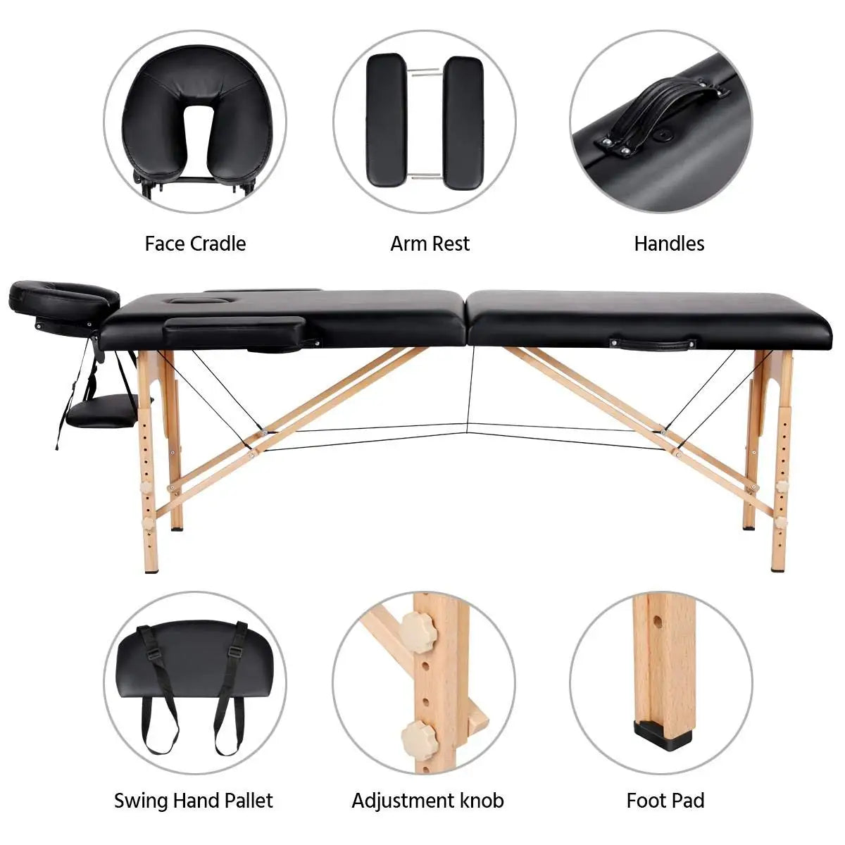Spa Bed Portable Lash Bed Massage Bed Foldable Spa Tables