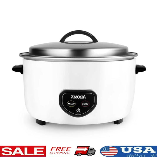 Commercial 60 Cup Rice Cooker Large Capacity Automatic Warmer Heavy Duty Electric Grain Cooker Kitchen Appliance ETL Sanitized