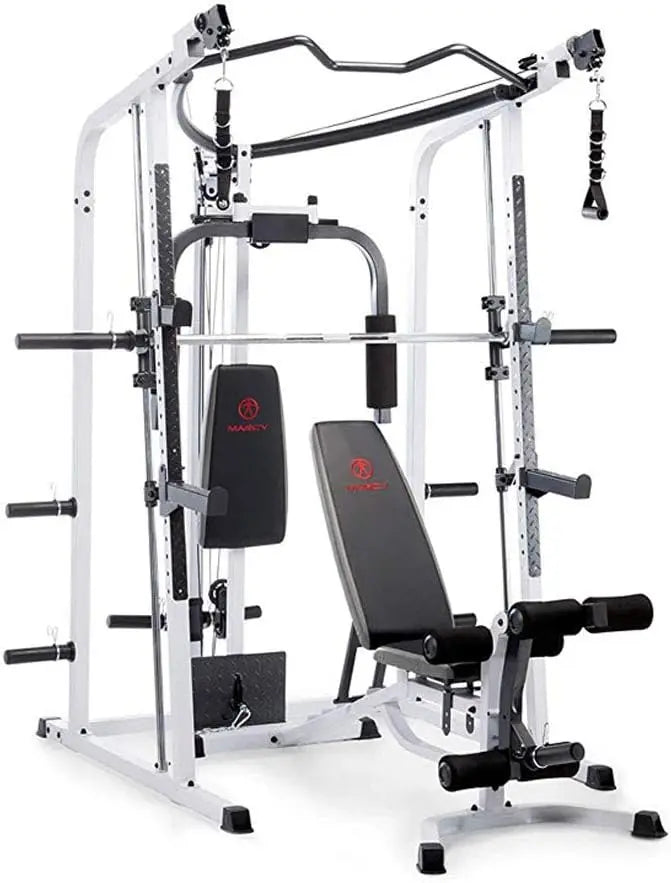 MARCY Smith Cage Workout Machine Full Body Strength Training Home Gym Equipment