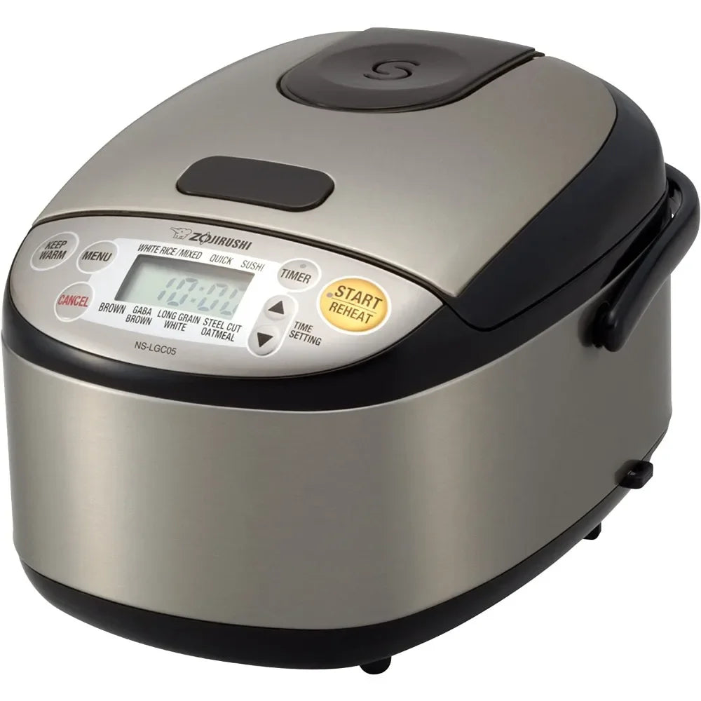Rice Cooker & Warmer 3-Cups (uncooked) Stainless Multicooker Kitchen Appliances Home