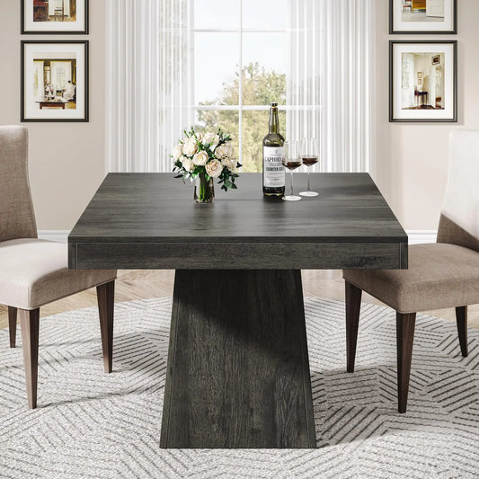 Tribesigns Square Dining Table for 4 - Modern Wooden Design