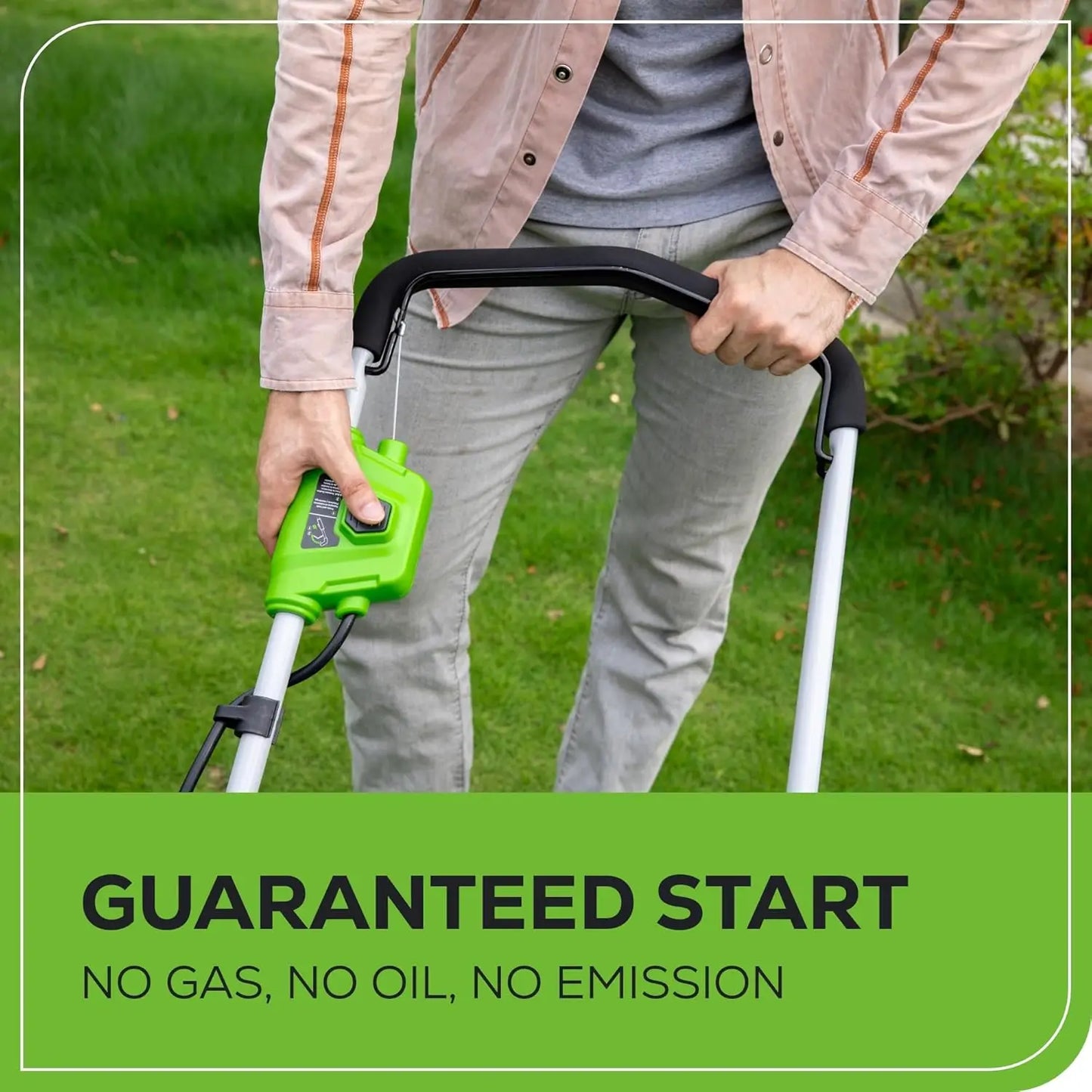 40V 16" Cordless (Push) Lawn Mower (75+ Compatible Tools) 4.0Ah Battery and Charger Included Simple Push-button Start