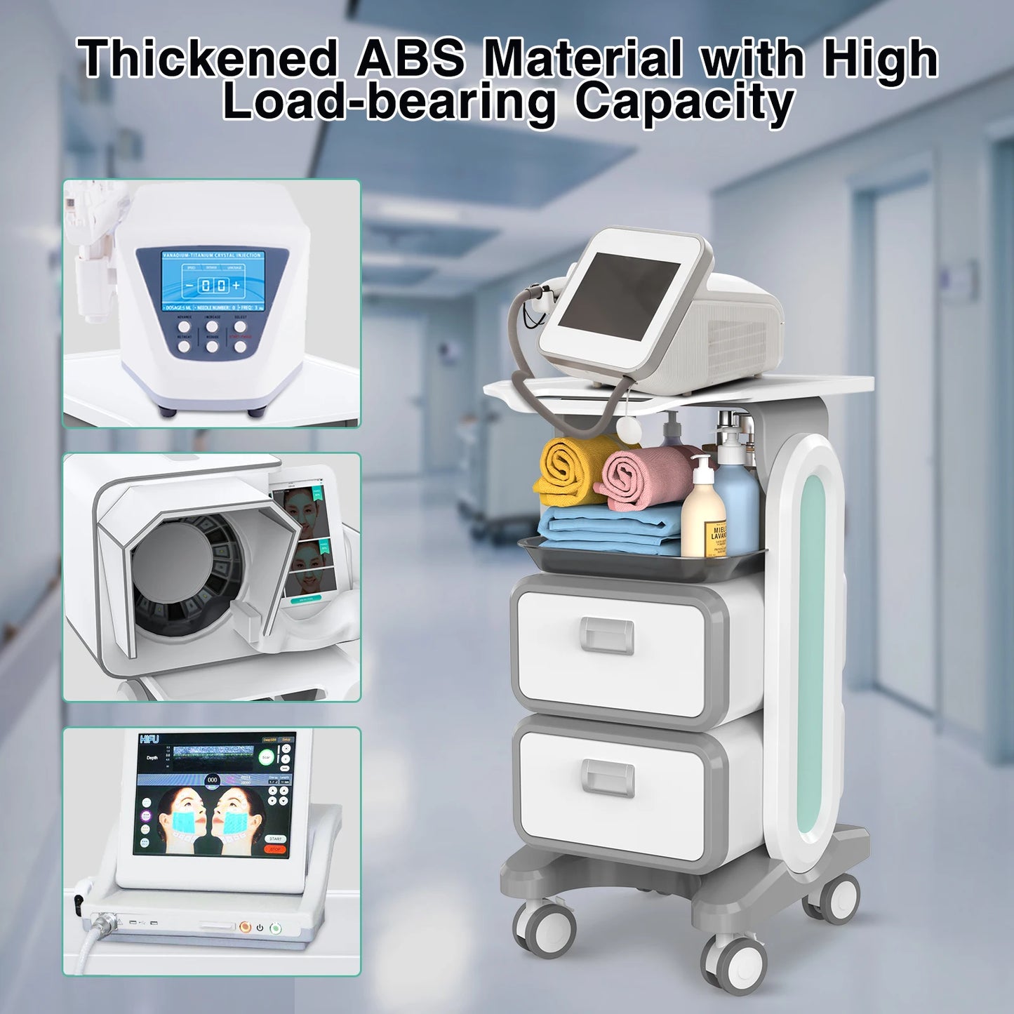 Mobile Medical Trolley Cart