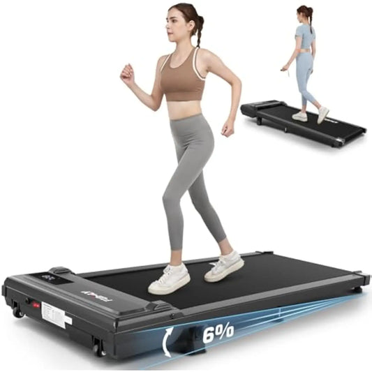 Incline Under Desk Treadmill 4 in 1 Walking Pad 300lb Capacity