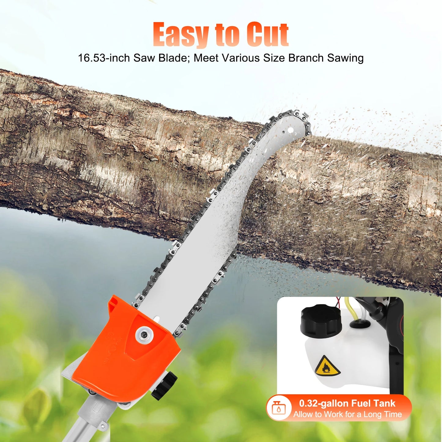 Cordless Chainsaw for Agriculture and Garden Portable Electric Pruning Saw