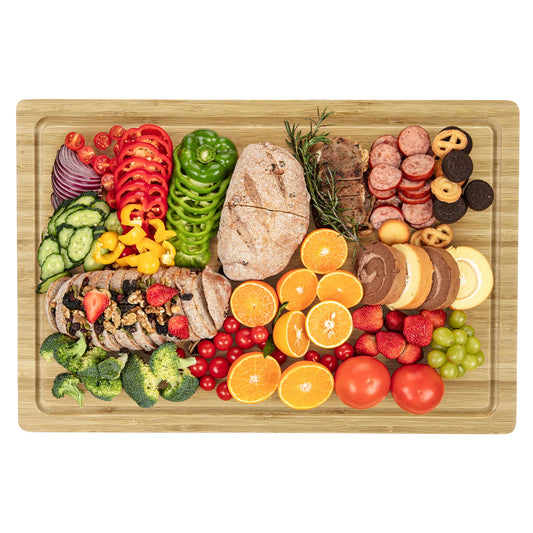 18 Inch Large Bamboo Cutting Board, XL Wood Cutting Boards for Kitchen