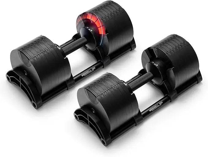 Adjustable Dumbbells Pair 5-80 lbs for Home Gym Use