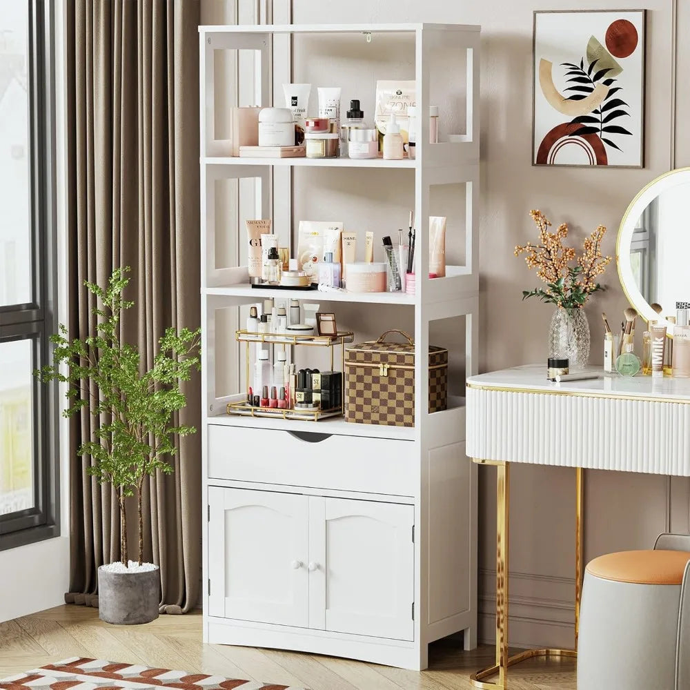 Kitchen Pantry Storage Cabinets Freestanding Tall 64''H Sideboard