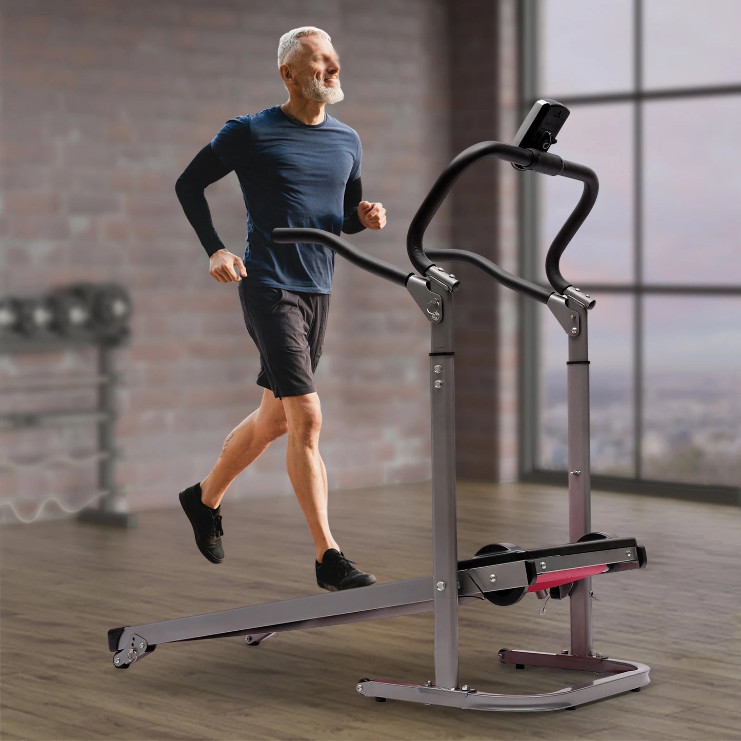 Folding Treadmill with Incline and LED Monitor for Home Gym
