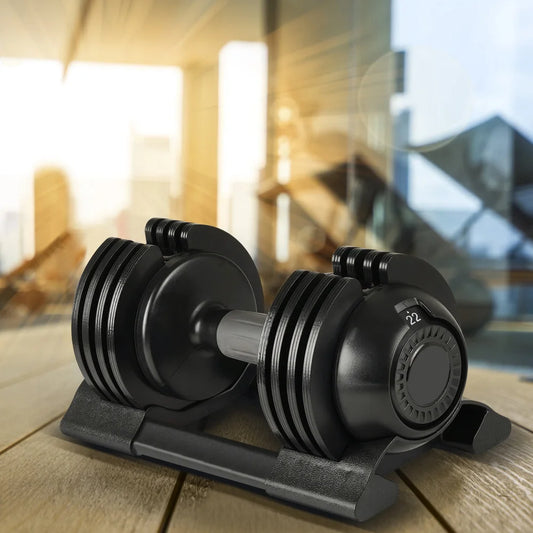 22LBS Adjustable Dumbbell Steel and Plastic Set