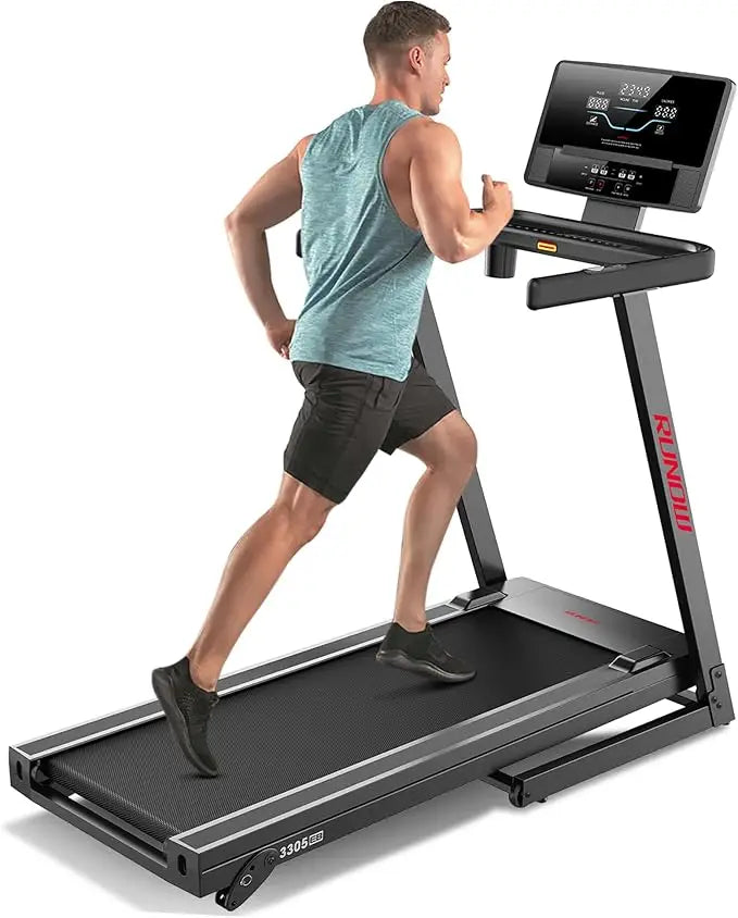 RUNOW Treadmill with Incline, Foldable Bluetooth Support