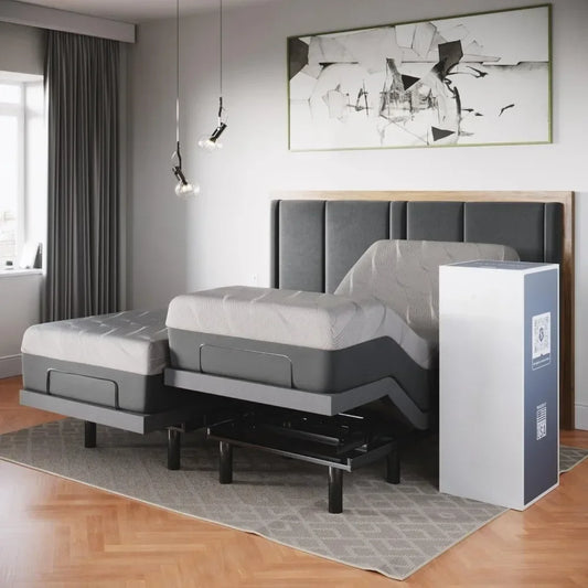 Classic Adjustable Bed Base Frame Inch Hybrid Spring Matt