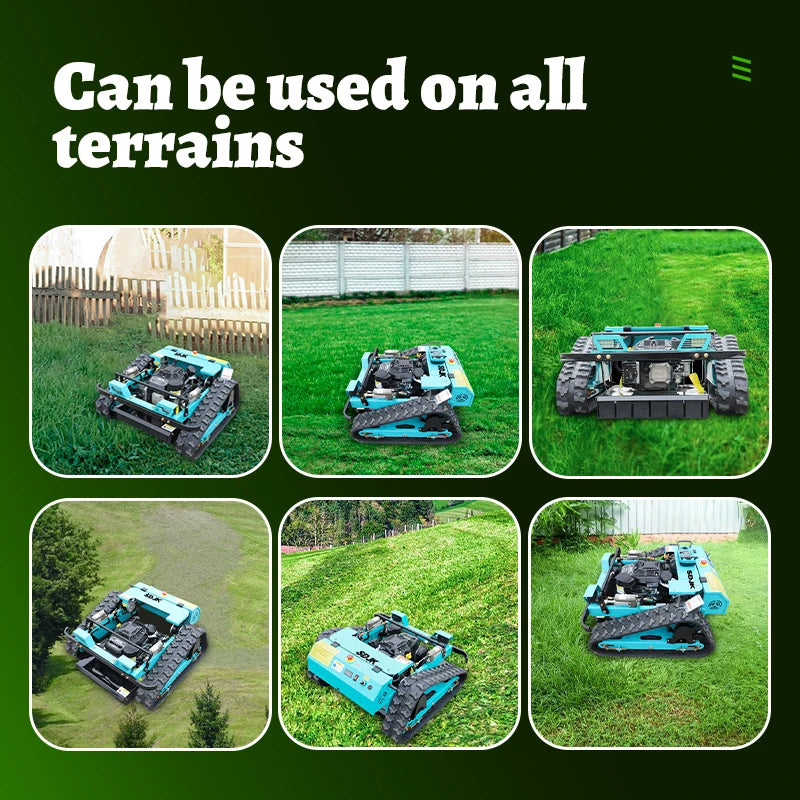 Mini remote control lawn mower robot 80 cm 100 cm fixed remote control lawn mower